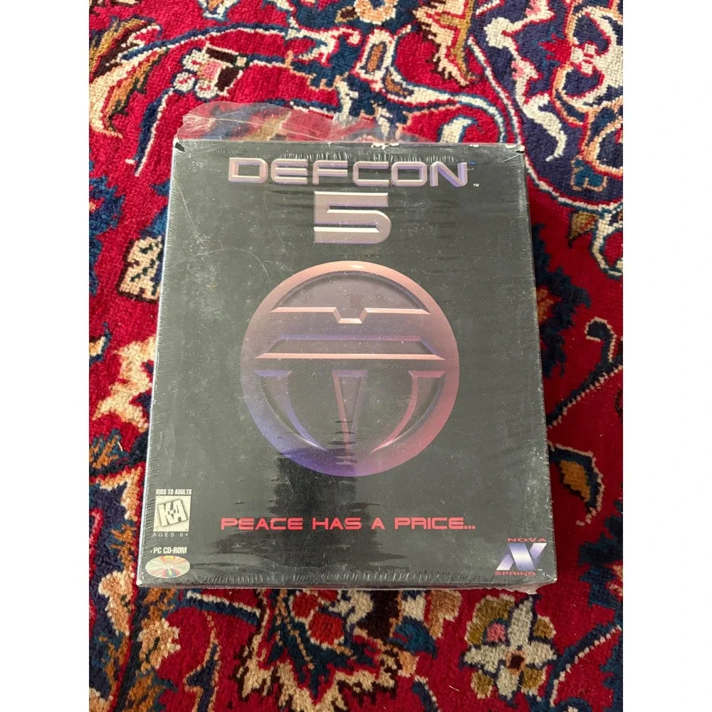 Defcon 5 PC CD-ROM Big Box 1995 Vic Tokai Nova Spring Vintage Computer Game